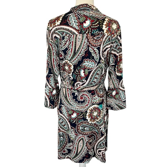 Tacera Paisley Print Dress with bell sleeves size 1X - Picture 2 of 4